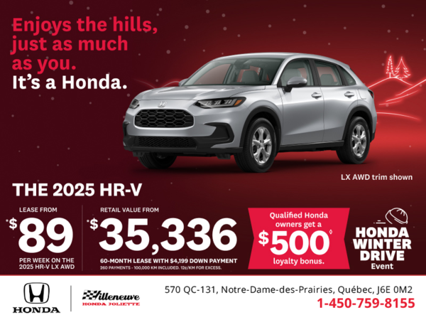 Get the 2025 Honda HR-V!