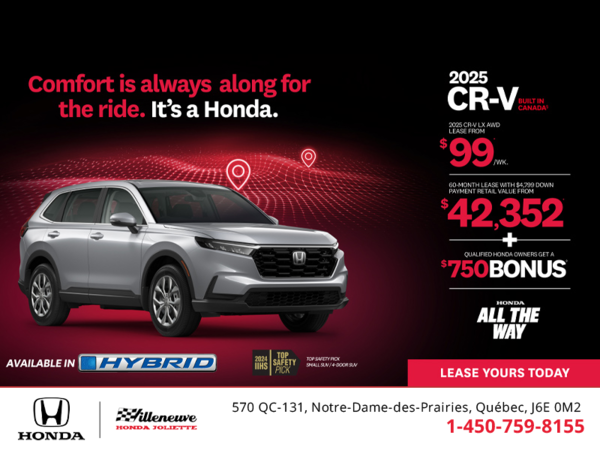 Get the 2025 Honda CR-V! 