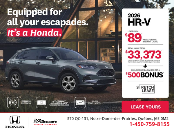 Get the 2026 Honda HR-V! 