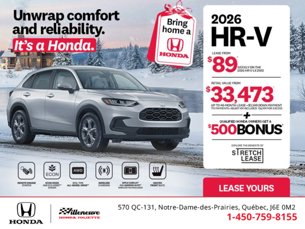 Get the 2026 Honda HR-V! 