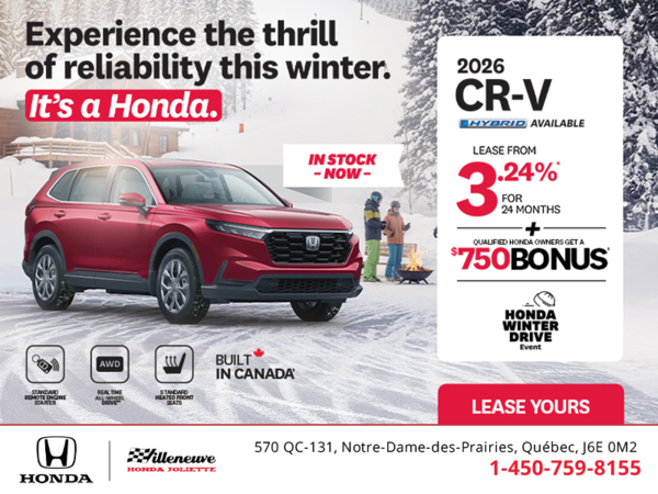 Get the 2026 Honda CR-V! 