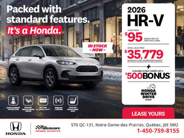 Get the 2026 Honda HR-V! 