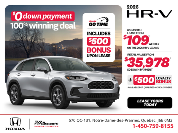 Get the 2026 Honda HR-V! 