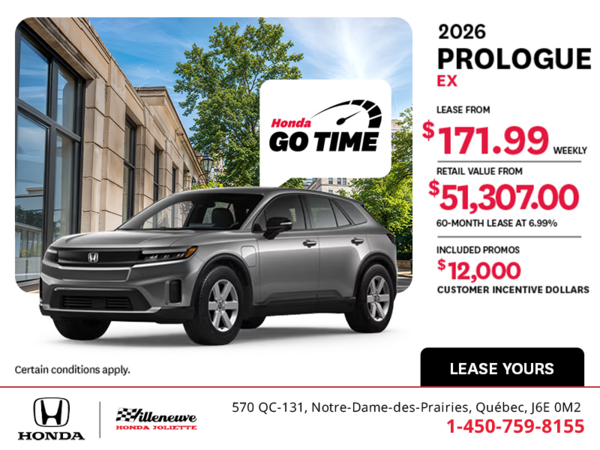Get the 2026 Honda Prologue! 