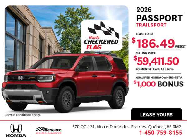 Get the 2026 Honda Passport! 