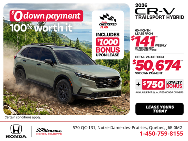 Get the 2026 Honda CR-V Hybrid!