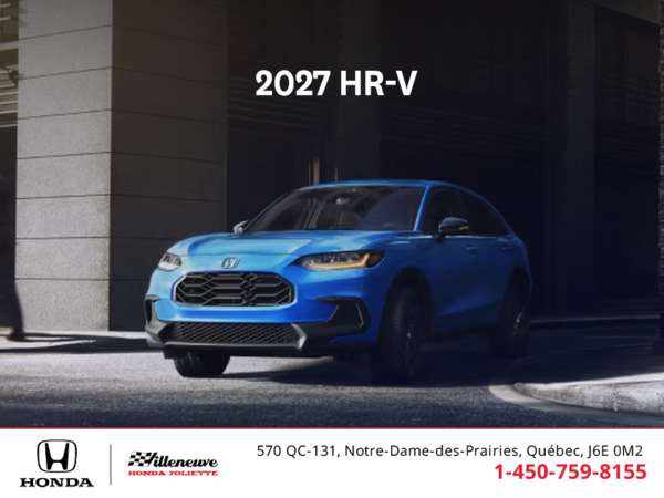Get the 2027 Honda HR-V! 