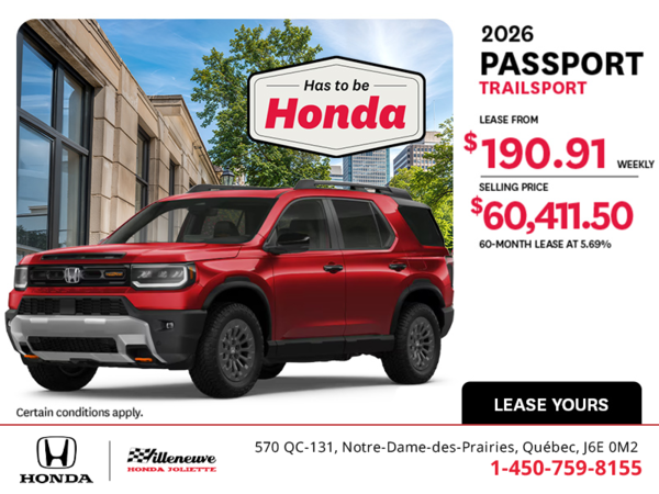 2026 Honda Passport