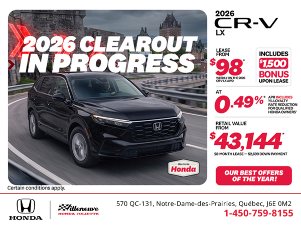 Get the 2026 Honda CR-V! 