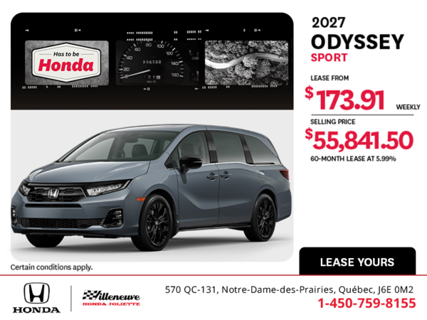 2027 Honda Odyssey