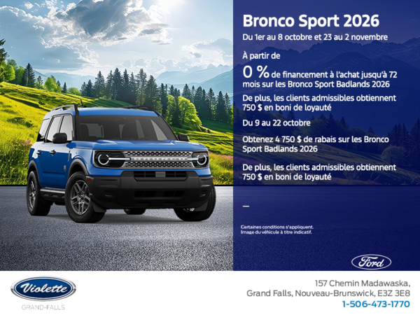 Ford Bronco Sport  2026