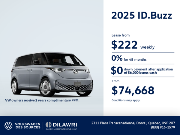 Get the 2025 Volkswagen ID.Buzz