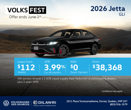 Get the 2026 Volkswagen Jetta GLI