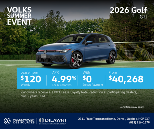Get the 2026 Volkswagen Golf GTI