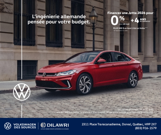 Procurez-vous la Volkswagen Jetta 2026