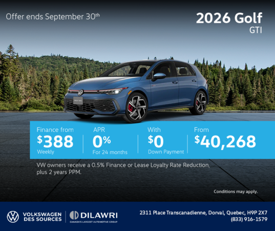 2026 Volkswagen Golf GTI