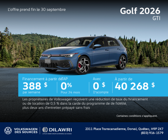 Volkswagen Golf GTI 2026