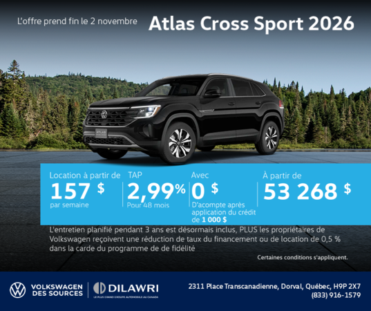Volkswagen Atlas Cross Sport 2026