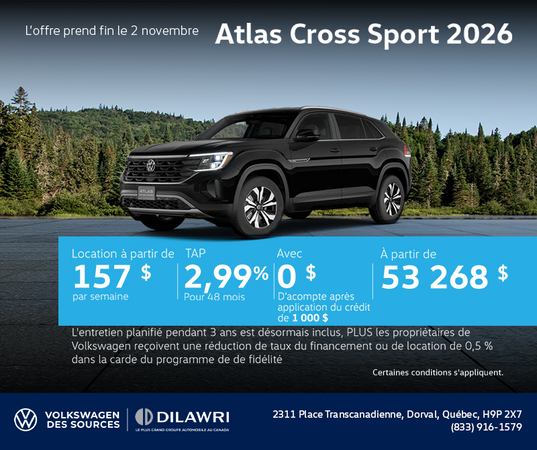 Volkswagen Atlas Cross Sport 2026