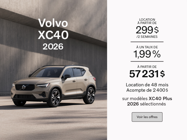 Le Volvo XC40 Plus 2026