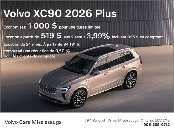 Le Volvo XC90 Plus 2026