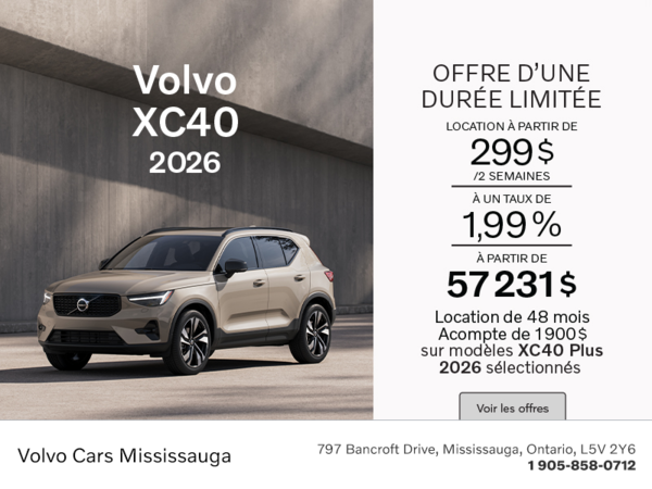 Le Volvo XC40 Plus 2026