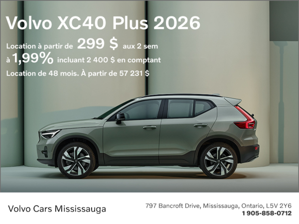 Le Volvo XC40 Plus 2026
