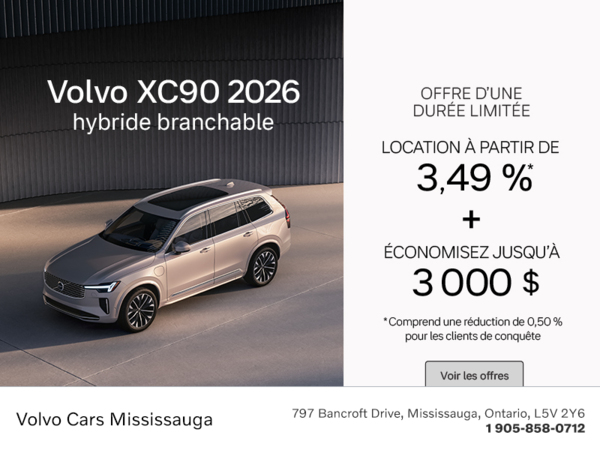 Le Volvo XC90 Hybride Branchable 2026