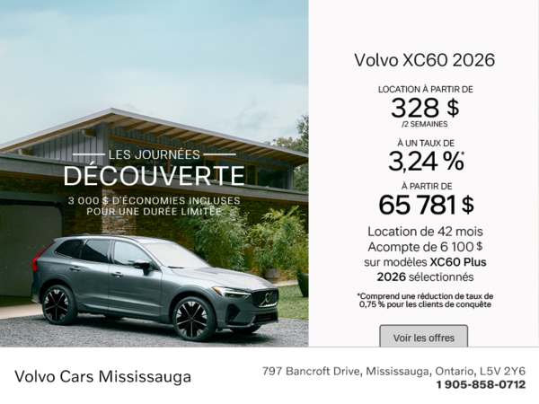 Le Volvo XC60 2026