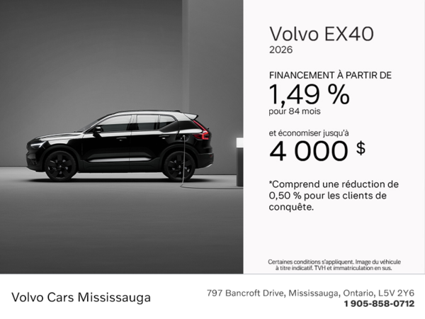 Le Volvo EX40 2026