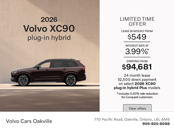 The 2026 Volvo XC90 Plug-In Hybrid Plus