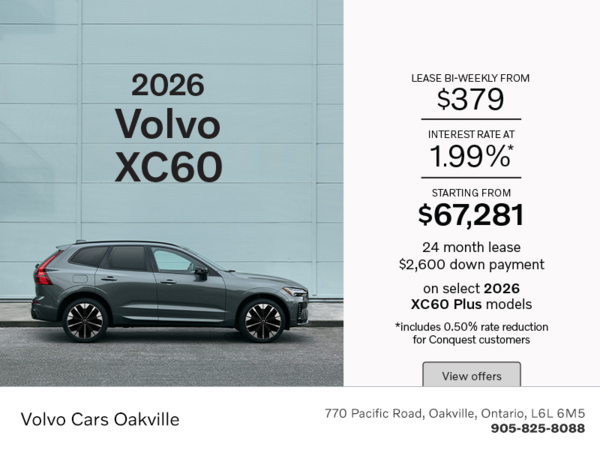 The 2026 Volvo XC60 Plus