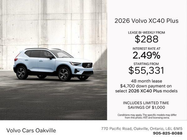 The 2026 Volvo XC40 plus