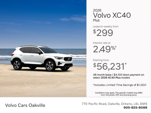 The 2026 Volvo XC40 Plus