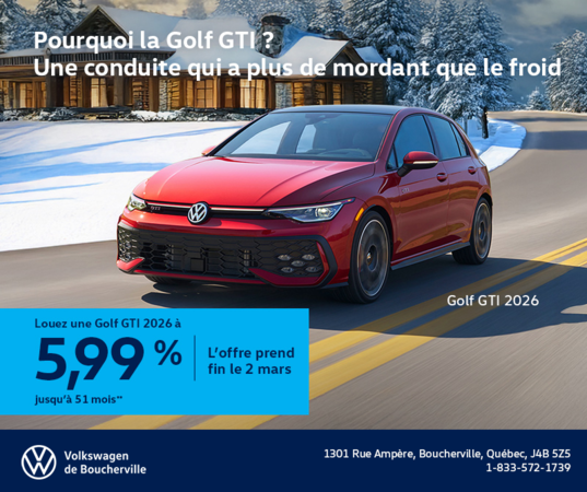 Procurez-vous la Volkswagen Golf Gti 2026