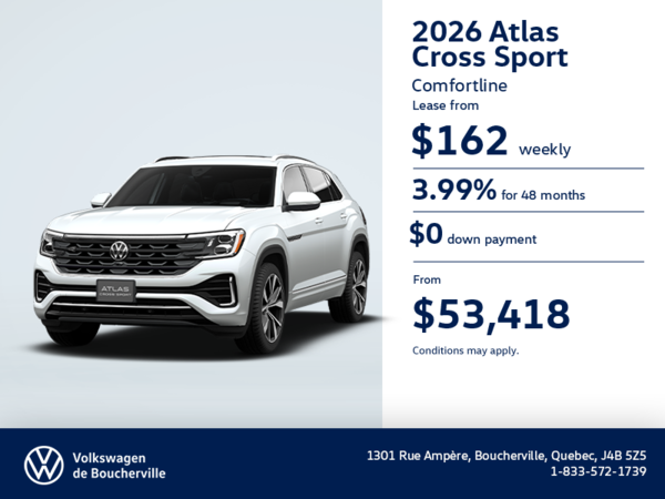 Get the 2026 Volkswagen Atlas Cross Sport