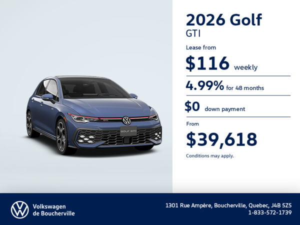 Get the 2026 Volkswagen Golf GTI