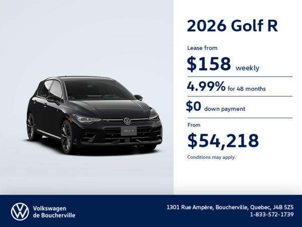 Get the 2026 Volkswagen Golf R