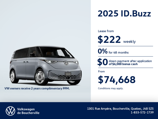 Get the 2025 Volkswagen ID.Buzz