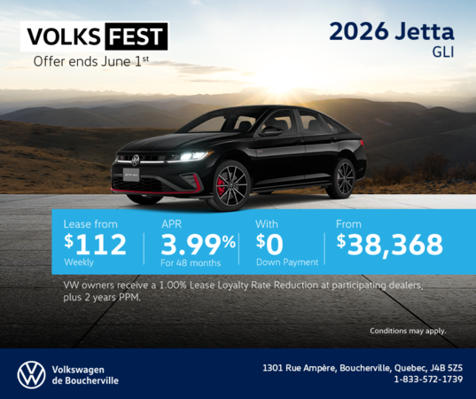 Get the 2026 Volkswagen Jetta GLI