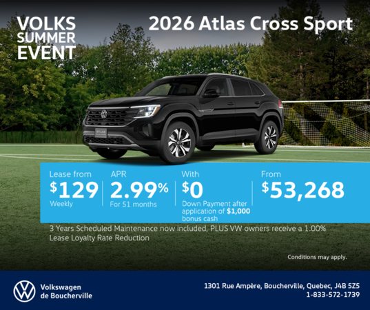 Get the 2026 Volkswagen Atlas Cross Sport
