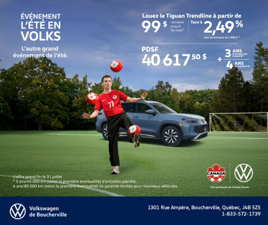 Procurez-vous le Volkswagen Tiguan 2026