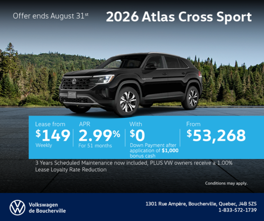 2026 Volkswagen Atlas Cross Sport