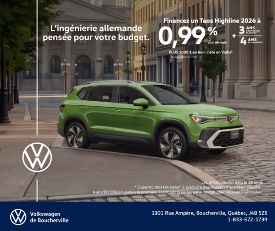 Procurez-vous le Volkswagen Taos 2026