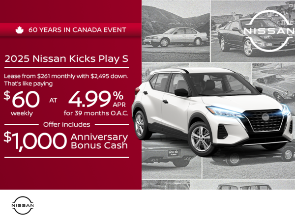 Get the 2025 Nissan Kicks Play Today!