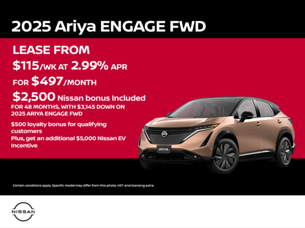Get the 2025 Ariya Today!