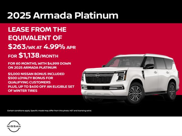 Get the 2025 Nissan Armada Today!