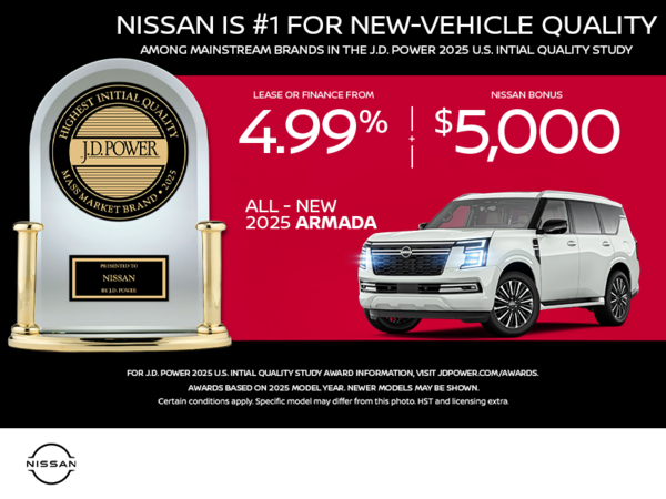 Get the 2025 Nissan Armada Today!