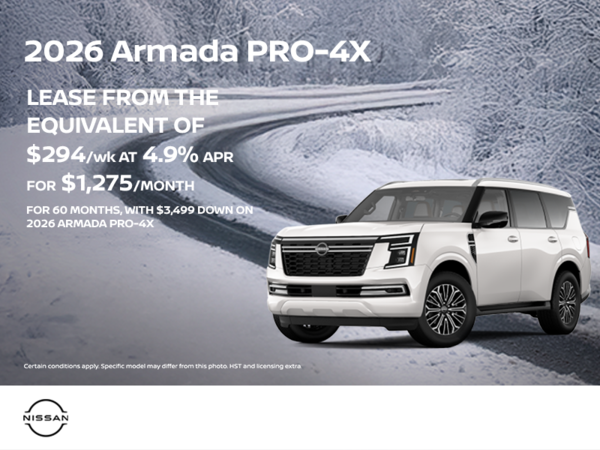 Get the 2026 Nissan Armada Today!