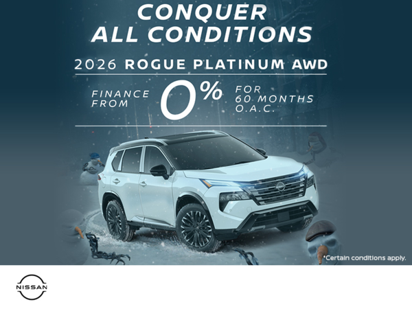 Get the 2026 Nissan Rogue Today!